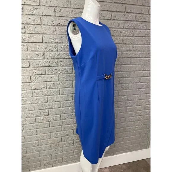 Shelby & Palmer Women Asymmetrical Hem Sheath Dress Size 12 - Picture 3 of 9